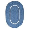 Colonial Mills 12 Blue and White Round Area Throw Rug