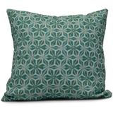 Simply Daisy Water Mosaic Geometric Print Outdoor Pillow