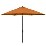 Astella 11 ft shade essentials market crank-open tilt patio umbrella in polyester tuscan