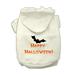 Happy Halloween Screen Print Pet Hoodies Cream Size XLarge (16)