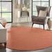 Nourison Positano Indoor/Outdoor Terracotta 8 x round Area Rug (8 Round)