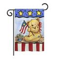 Breeze Decor G161006-BO Pat Bear Americana Patriotic Impressions Decorative Vertical 13 x 18.5 Double Sided Garden Fla