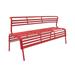 Safco Products CoGo Outdoor Indoor Steel Bench with Back 4368