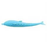 Fysho Pet Cat Catnip Toothbrush Toy Fish Shape Self Cleaning Toothbrush Silicone Molar Stick