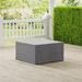 Crosley Furniture Patio Fabric Square Coffee Table Cover in Gray