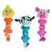 Cute Dog Toys Knotted Rope Bone Plush Tug Choose Cow Duck or Pig Character 10.5 (All 3 Characters)