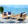 Safavieh Alda 4 Piece Outdoor Set with Accent Pillows