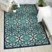 Nourison Aloha Indoor/Outdoor Navy 7 10 x 10 6 Area Rug (8x11)