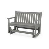 POLYWOODÂ® Traditional Recycled Plastic 48 in. Outdoor Glider Loveseat