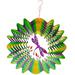 Dundee Deco s Wind Spinner in Gift Box - 3D Hanging Indoor Outdoor Yard Garden Decoration - Mandala - Dragonfly - Purple Green Yellow - 12 in - Unique Gift Idea For Men Women Souvenir Present