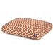 Majestic Pet | Chevron Shredded Memory Foam Rectangle Pet Bed For Dogs Removable Cover Burnt Orange Medium