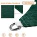 Sunshades Depot 7 x 7 x 7 Green Sun Shade Sail 180 GSM HDPE Equilateral Triangle Permeable Canopy Custom Size Available Commercial Standard