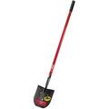 BULLY Tools 92704 Rice Shovel 9-1/4 in W Blade 14 ga Gauge Steel Blade Fiberglass Handle Long Handle