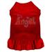 Mirage Pet 57-63 SMRD 10 in.Technicolor Angel Rhinestone Pet Dress Red - Small