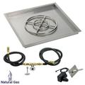 36 in. Square Stainless Steel Drop-In Pan with Spark Ignition Kit - Natural Gas