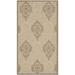 Safavieh Courtyard Jessie Damask Outdoor Indoor/Outdoor Area Rug 2 x 3 7 Natural/Brown