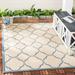 SAFAVIEH Beach House Nick Indoor/Outdoor Area Rug Cream/Blue 5 3 x 7 6