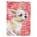 Carolines Treasures BB9784GF Chihuahua Leg up Love Flag Garden Size Small multicolor