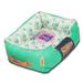 Touchdog Floral-Galore Vintage printed Ultra-Plush Rectangular Designer Dog Bed