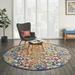 Nourison Aloha Indoor/Outdoor Transitional French Country Multicolor 7 10 x ROUND Area Rug (8 Round)