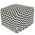 Majestic Home Black Chevron Large Ottoman