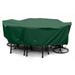 KoverRoos 61462 Weathermax Supersize High Back Dining Set Cover Forest Green - 140 L x 80 W x 36 H in.