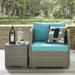 Modway Repose Outdoor Patio Armchair in Light Gray Turquoise
