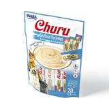 INABA Churu Creamy Lickable PurÃ©e Cat Treat w Taurine 0.5 oz 20 Tubes Seafood Variety