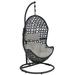Sunnydaze Cordelia Hanging Egg Chair with Steel Stand and Cushion - Gray