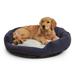 Happy Hounds Murphy Deluxe Donut Dog Bed Denim Medium (32 x 32 in.)