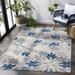 SAFAVIEH Cabana Georgiana Grey/Blue 2 X8 Runner Indoor/Outdoor Area Rug Grey/Blue 4 x 6