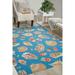 Waverly Sun N Shade Indoor/Outdoor Azure 5 3 x 7 5 Area Rug (5x7)