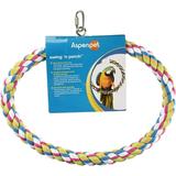 JW Swing n Perch Large Soft Comfy Firm Rope Ring For Bird Enrichment