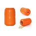 SodaPup - Natural Rubber Soda Can Dog Chew Toy - Treat Dispenser - Slow Feeder - for Heavy Chewers - Orange - Extra Large