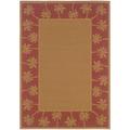 Oriental Weavers of America Solor Border Indoor/Outdoor Polypropylene Rug Beige