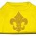 Mirage Pet Products Gold Fleur de Lis Rhinestone Shirts