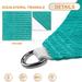 Sunshades Depot 11 x 11 x 11 Turquoise Green Sun Shade Sail Equilateral Triangle Permeable Canopy Custom Size Available Commercial Standard