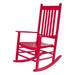 Shine Company Vermont Hardwood Outdoor Porch Patio Rocker Chair Chili Pepper