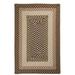 Colonial Mills 8 x 8 Chocolate Brown Braided Reversible Square Area Throw Rug