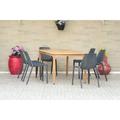 Amazonia Clay Solid Wood 7 Pieces Rectangular Patio Dining Set Seating Capacity: 6