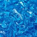 Blue Fire Glass | Bermuda Blue Crushed Fire Glass 3/8 -1/2 | 10 lbs