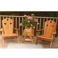 Creek Vine Designs WRF5100CHSETCVD Cedar Country Hearts Adirondack Chair Collection
