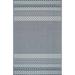 nuLOOM Frontier Striped Lattice Indoor/Outdoor Area Rug 5 x 8 Blue