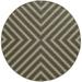 Sphinx Riviera Indoor/Outdoor Area Rug 4589D Outdoor Grey Triangles Chevron 7 10 x 7 10 Round