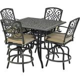 Patio Resort Lifestyles SQCTDY44-BT1 Bridgetown Counter Set - 5 Piece