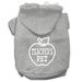 Mirage Pet Teachers Pet Screen Print Pet Hoodies Grey Size S