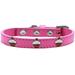 Mirage Pet 631-28 BPK12 Red Cupcake Widget Dog Collar Bright Pink - Size 12