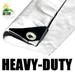 (50 x50 ) White Tarp Extra Heavy Duty 12 Mil 3 Ply Coated Reinforced Canopy 6 oz 3 Layer