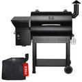 Z GRILLS ZPG-7002B 694 sq. in. Wood Pellet Grill & Smoker 8-in-1 BBQ Black