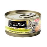 Fussie Cat Premium Tuna with Shrimp Formula in Aspic 24ct Case 2.82oz cans